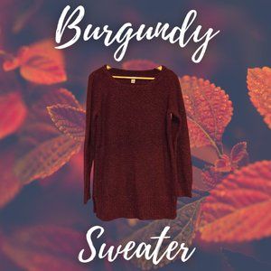 Basic Editions Burgundy Sweater